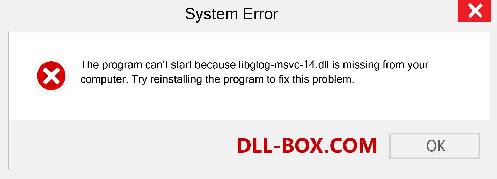  libglog-msvc-14.dll file is missing?. Download for Windows 7, 8, 10 - Fix  libglog-msvc-14 dll Missing Error on Windows, photos, images